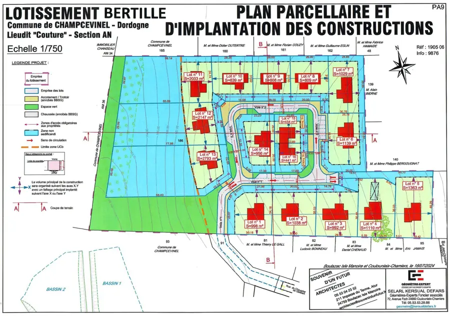 Plan situation Bertille
