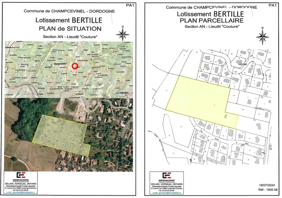Plan situation Bertille 2